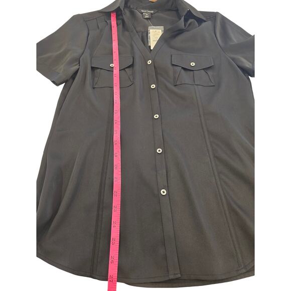 White House Black Market size M Black Blouse NWT - Picture 12 of 12